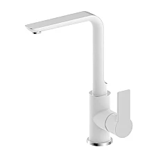 Смеситель для кухни Q-tap Ustek 9016107FCW белый/хром