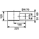 Сифон TECE Drainline высокий для душевого трапа DN 70 650002