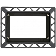 Рамка для монтажа панелей смыва TECEloop/square заподлицо со стеной, черная 9240647