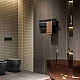 Дизайнерский электрический полотенцесушитель HYBRO Onyx 1L Черный