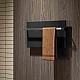 Дизайнерский электрический полотенцесушитель HYBRO Onyx 1L Черный