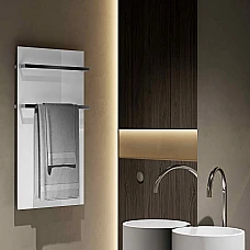 Дизайнерська електрична рушникосушка HYBRO Onyx 2M Біла