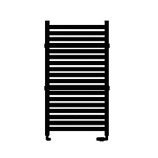 Дизайнерська рушникосушка Komex IRMA 950x530 Чорна