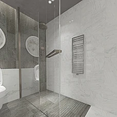 Дизайнерська рушникосушка Zehnder Runtal Quarus QR-075-045 Chrome