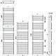 Дизайнерский вертикальный радиатор IRSAP Net 1200x750