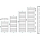 Дизайнерский полотенцесушитель IRSAP Kart 1456x500