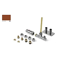 Комплект термостатичних вентилів Terma Unico TGETUNICLK804, лівий, коричневий