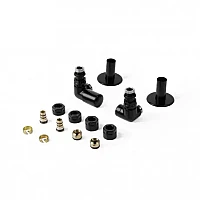  Комплект трьохосьових вентилів Terma Vision TGERVISILK9M5, лівий, чорний матовий