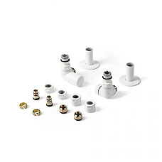  Комплект трьохосьових вентилів Terma Vision TGERVISILKS96, лівий, білий матовий