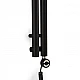 Полотенцесушитель TERMA Rolo Hanger WLROW120020 RAL 9005 Mat SX 1200x205