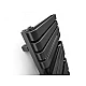 Полотенцесушитель водяной TERMA WARP S 655x500 WGWAS065050K9M5GD, черный матовый