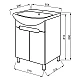 Тумба ЮВВІС Естель 55 Т-1 с умывальником CERSANIA