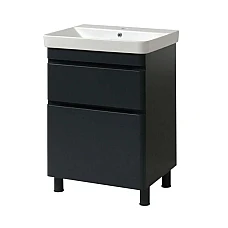 Тумба ЮВВІС напольная ТНБ-2 Д 50 с умывальником VIVACE антрацит