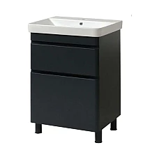 Тумба ЮВВІС підлогова ТНБ-2 Д 60 з умивальником VIVACE антрацит