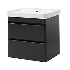 Тумба ЮВВІС підвісна ТПБ-2 Д 60 з умивальником VIVACE антрацит