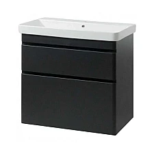 Тумба ЮВВІС подвесная ТПБ-2 Д 100 с умывальником VIVACE антрацит