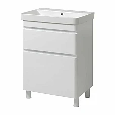 Тумба ЮВВІС підлогова ТНБ-2 Д 60 з умивальником VIVACE білий глянець