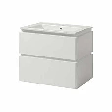 Тумба ЮВВІС ЛІОН підвісна ТПБ-2 Д 70 з умивальником Vesta біла