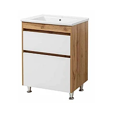 Тумба ЮВВІС Венера підлогова ТНБ-2 Д 85 з умивальником Trio Дуб - Тахо