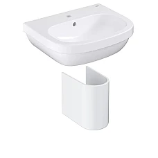 Умивальник з напівп'єдесталом Grohe Euro Ceramic 55 39336000/39201000 білий