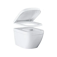 Унітаз підвісний Grohe EuroCeramic 54 з кришкою-сидінням Softclose 39328000/39330001 білий