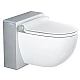 Унитаз-биде подвесной GROHE Sensia IGS 39111LP0 хром/белый