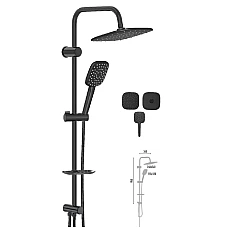 Душевая система Valtemo VS-2546 Aqua Mat Black