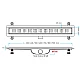 Душовий трап Valtemo VLD-591325 Harkline Trendy 70 см