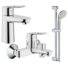 Набір змішувачів для ванни Grohe BauLoop UA123214S0 хром