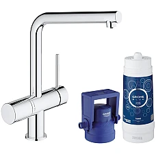 Змішувач для кухні зі стартовим пакетом GROHE Blue Minta Pure 31345002
