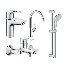 Набір змішувачів для ванни Grohe BauLoop UA123225K0 хром