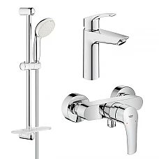 Набір змішувачів для ванни Grohe Eurosmart New Tempesta 100 UA123244M0 хром