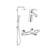 Набір змішувачів Grohe EuroSmart 34102TS хром