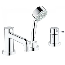 Змішувач на борт ванни Grohe Bau Classic на 3 отвори 25118000 хром