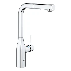 Змішувач для кухні з висувною лійкою Grohe Essence 30504000 хром