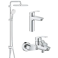 Набір змішувачів Grohe Eurosmart New 3в1 UA123246R1 хром