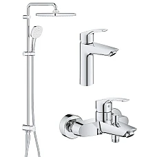 Набор смесителей Grohe Eurosmart New 3в1 UA123246R1 хром