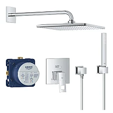 Душова система прихованого монтажу Grohe Eurocube із Rainshower Mono 310 Cube 25238000 хром