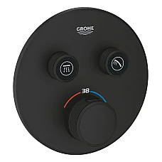 Термостат прихованого монтажу Grohe Grohtherm SmartControl 29507KF0 чорний матовий