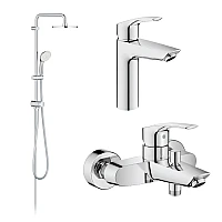 Набір змішувачів Grohe Eurosmart New 3в1 UA123246R0 хром