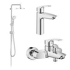Набір змішувачів Grohe Eurosmart New 3в1 UA123246R0 хром