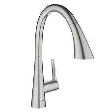 Змішувач для кухні з висувною лійкою Grohe Zedra 32294DC2 сталь