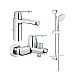 Набір змішувачів Grohe Eurosmart Cosmopolitan 126112M хром