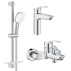 Набор смесителей для ванной Grohe Eurosmart 3в1 UA123246M3 хром