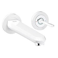 Змішувач для умивальника на два отвори Grohe Eurodisc Joy L-size 19969LS0 білий