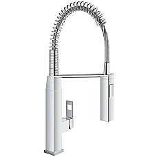 Змішувач для кухні з висувним виливом Grohe Eurocube 31395000 хром