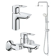 Набір змішувачів для ванни Grohe BauLoop UA26129005 хром