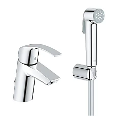 Змішувач для умивальника з гігієнічним душем Grohe Eurosmart S-Size 23124002 хром