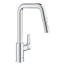 Змішувач для кухні з висувним виливом Grohe EuroSmart 30619000 хром