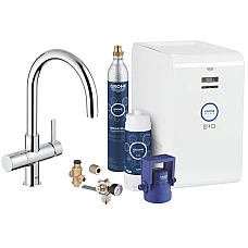 Смеситель для кухни со стартовым пакетом GROHE Blue Professional 31323001